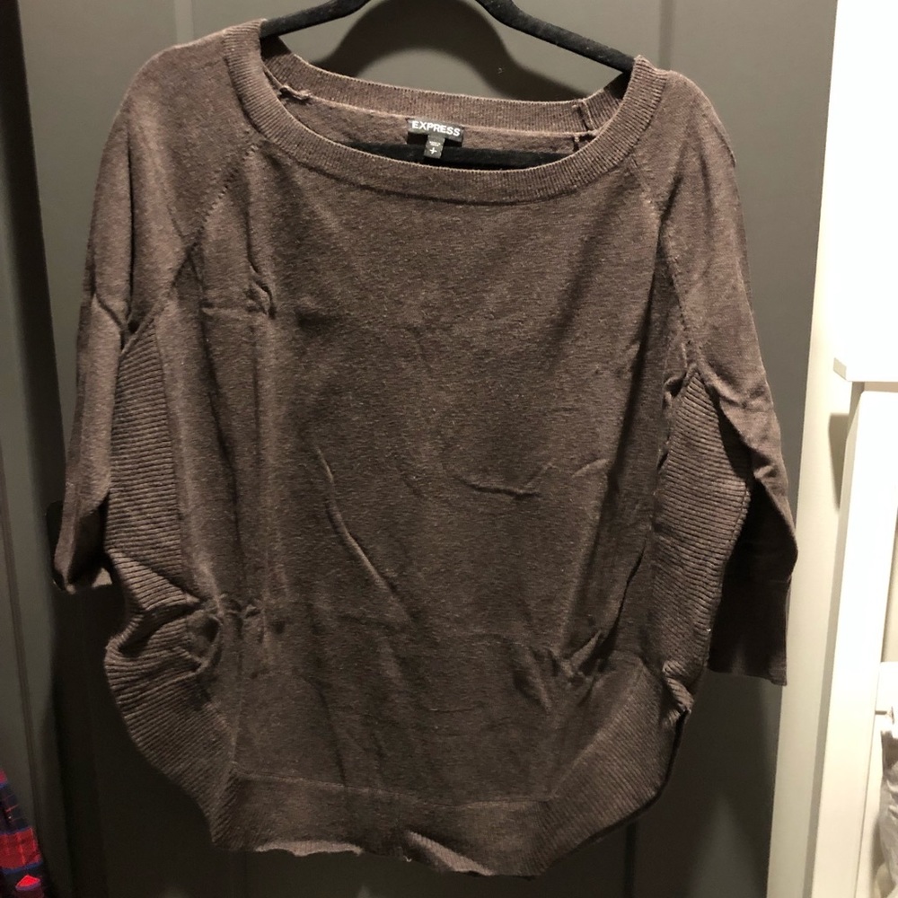 Brown longer sweater
